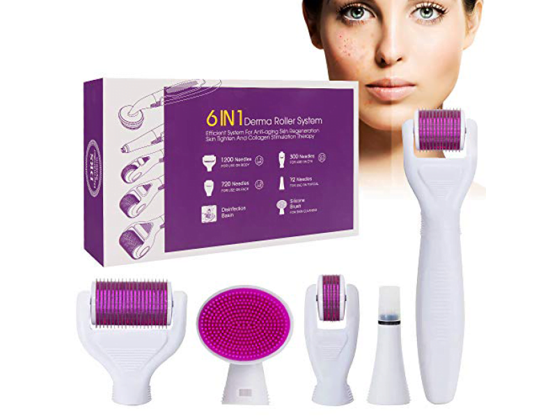 6 in 1 Derma Roller Titanium Kit Micro Needle | Δίγκας Γ. Ιατρικά